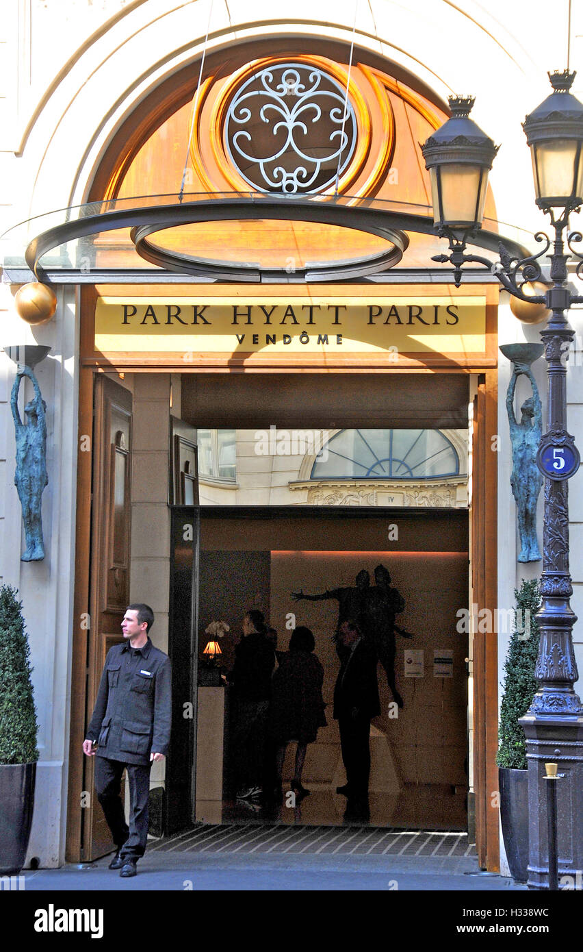 Park Hyatt Paris Vendome hotel, Paris, France Stock Photo