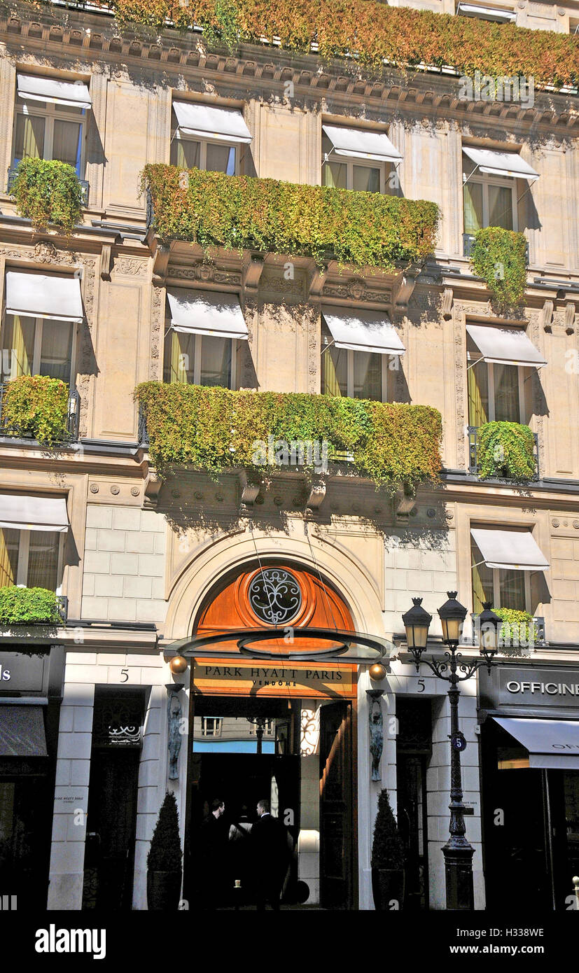 Park Hyatt Paris Vendome hotel Paris France Stock Photo