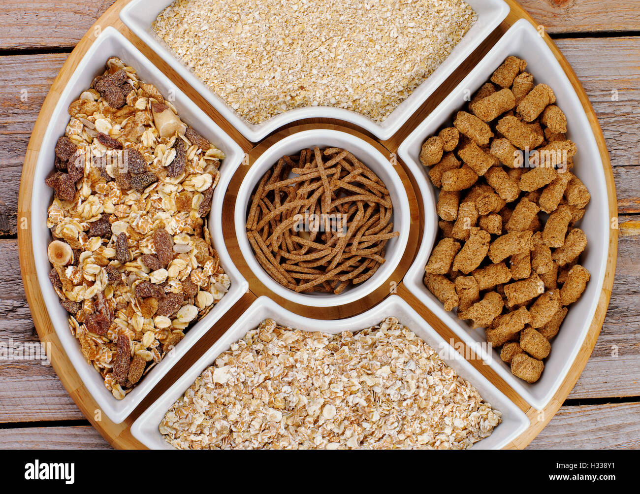 Muesli, Oat Flakes and Bran Stock Photo Alamy