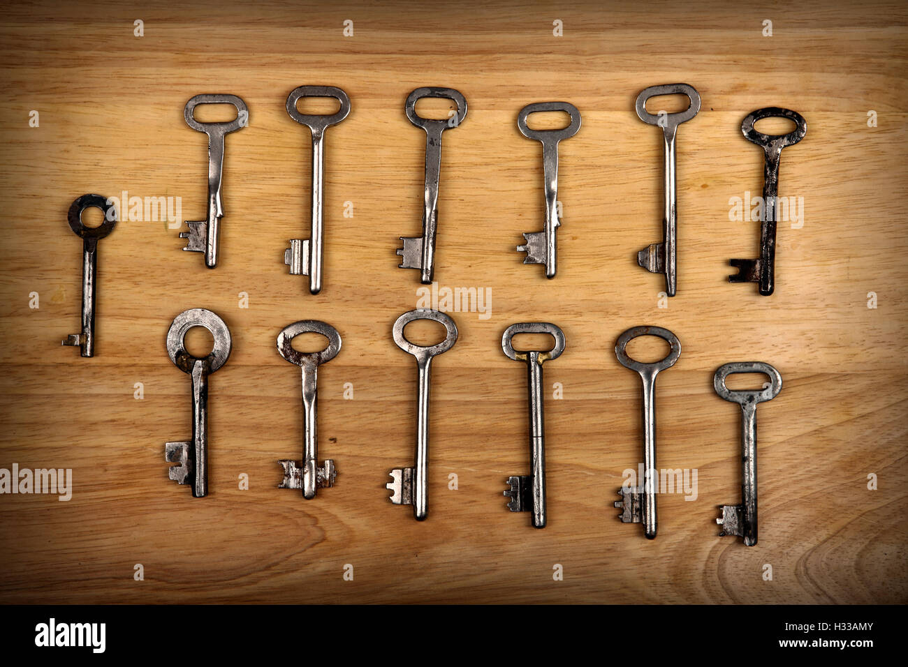 Old Keys Set Stock Photo Alamy