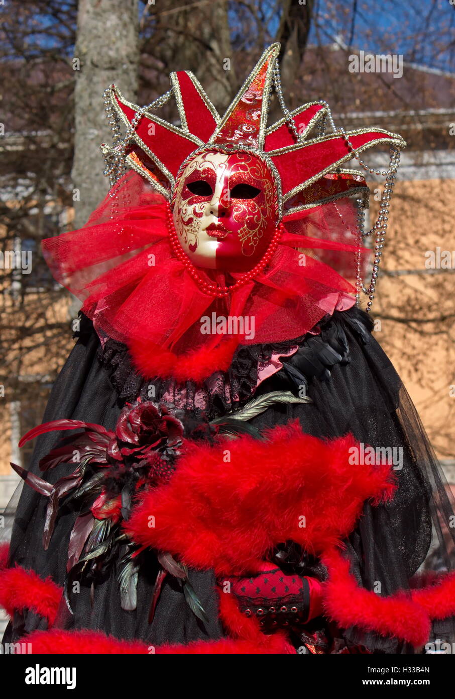 Venetian carnival at Annecy, France Stock Photo