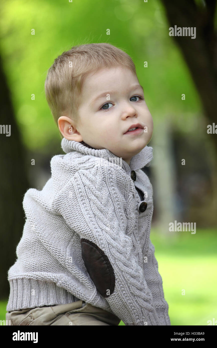 Trendy 2 years old baby boy posing Stock Photo Alamy