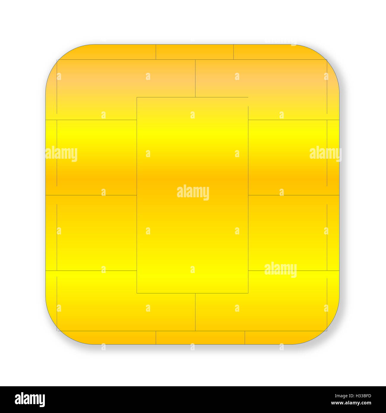 Sim or credit card chip Stock Photo