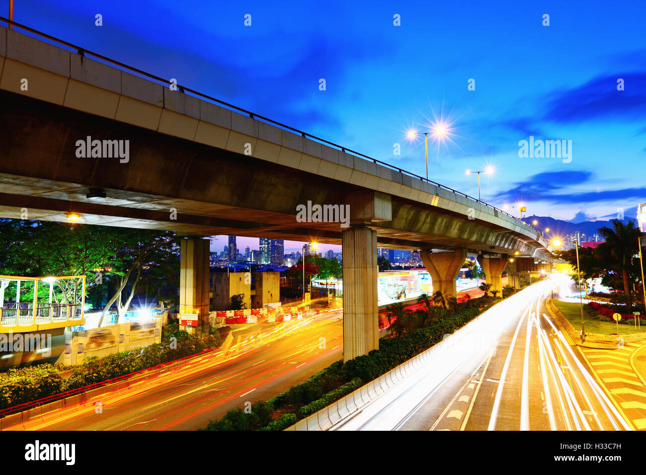 Highway in city Stock Photo - Alamy
