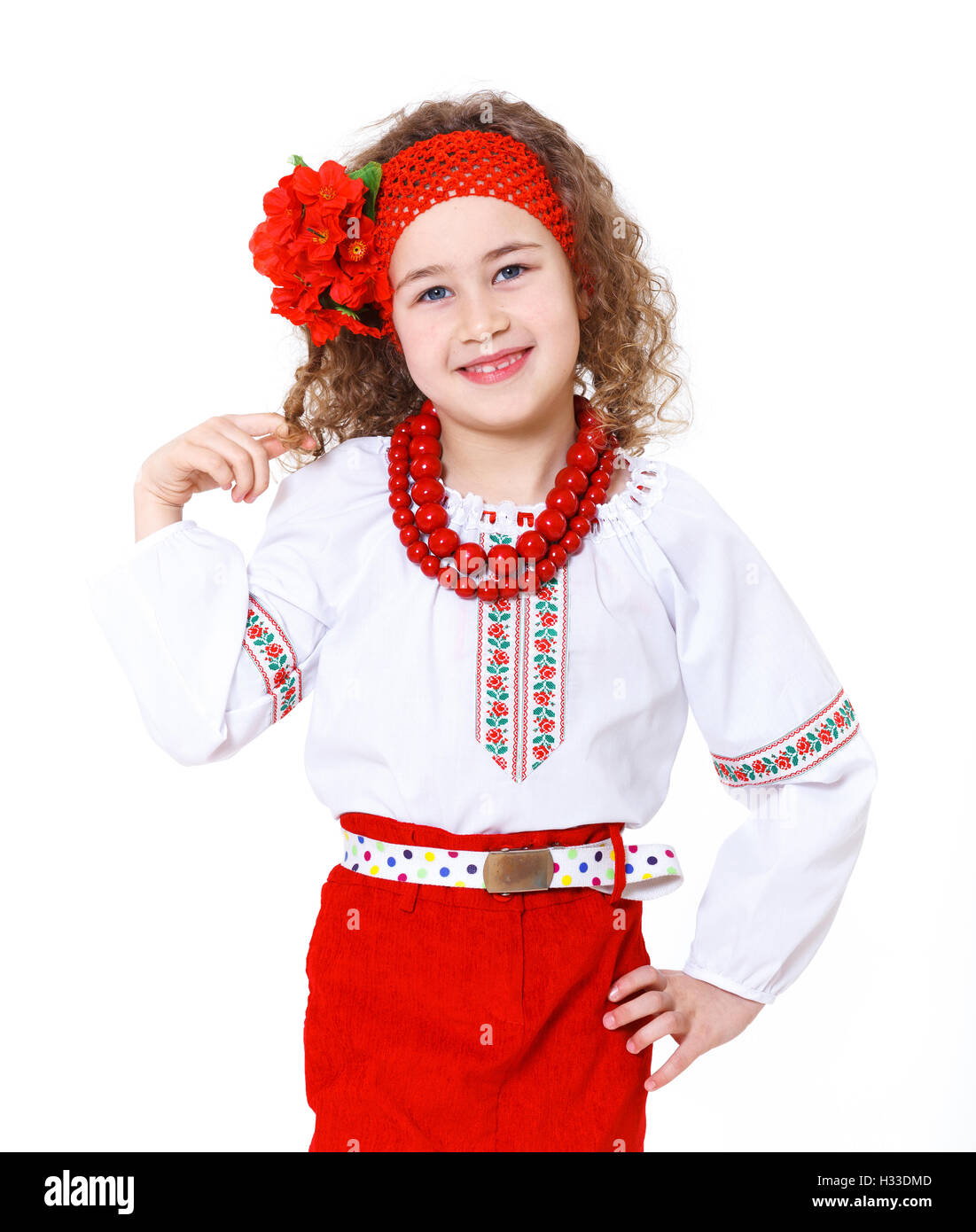 ukrainian girl in national... Stock Photo