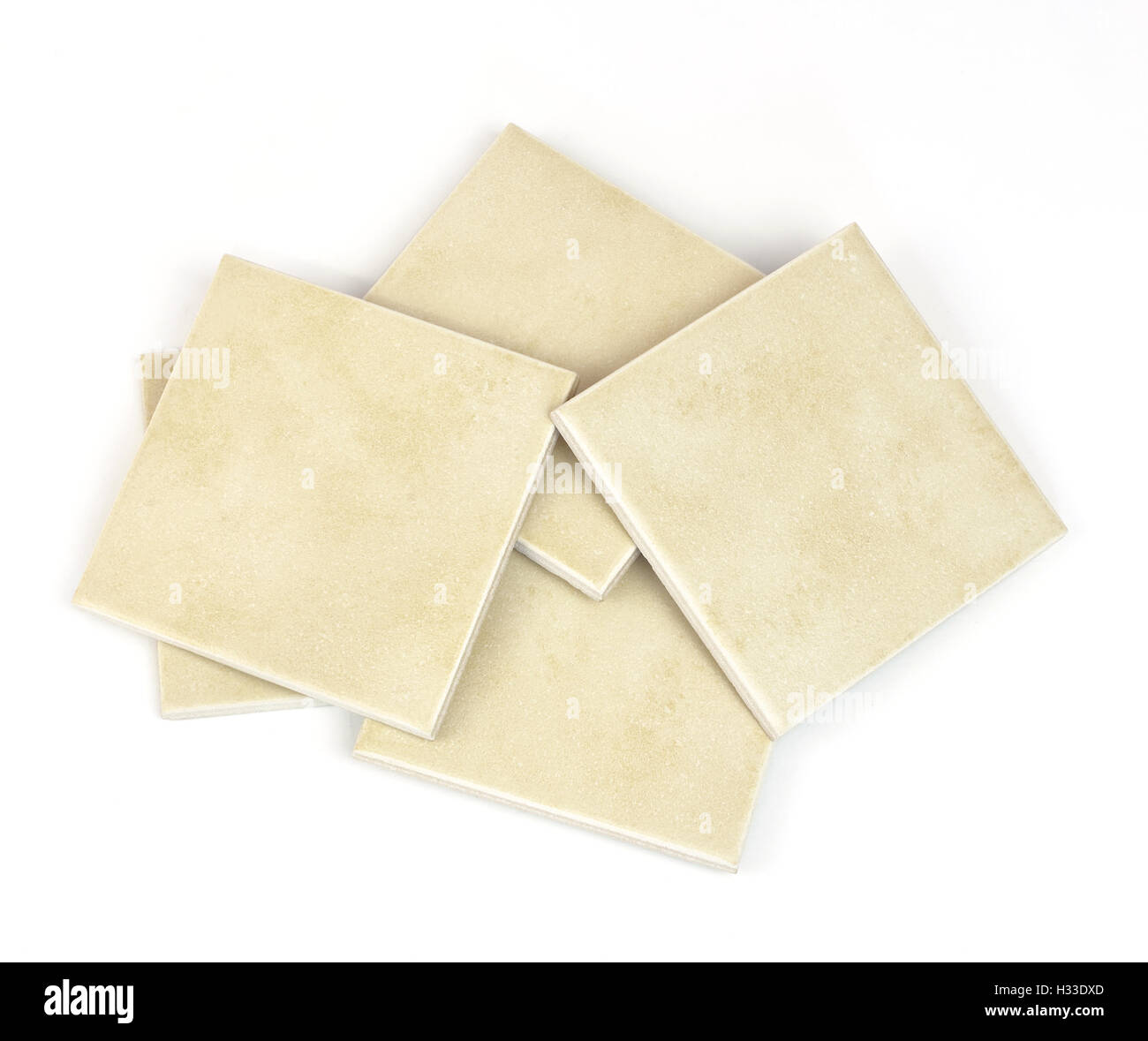Stack of ceramic tiles Stock Photo Alamy