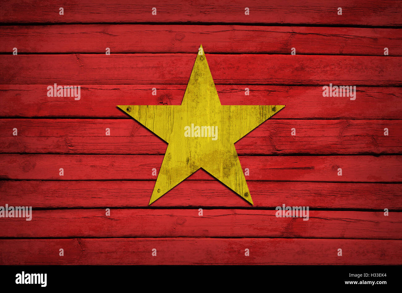 Morocco flag painted on wooden boards Stock Photo - Alamy