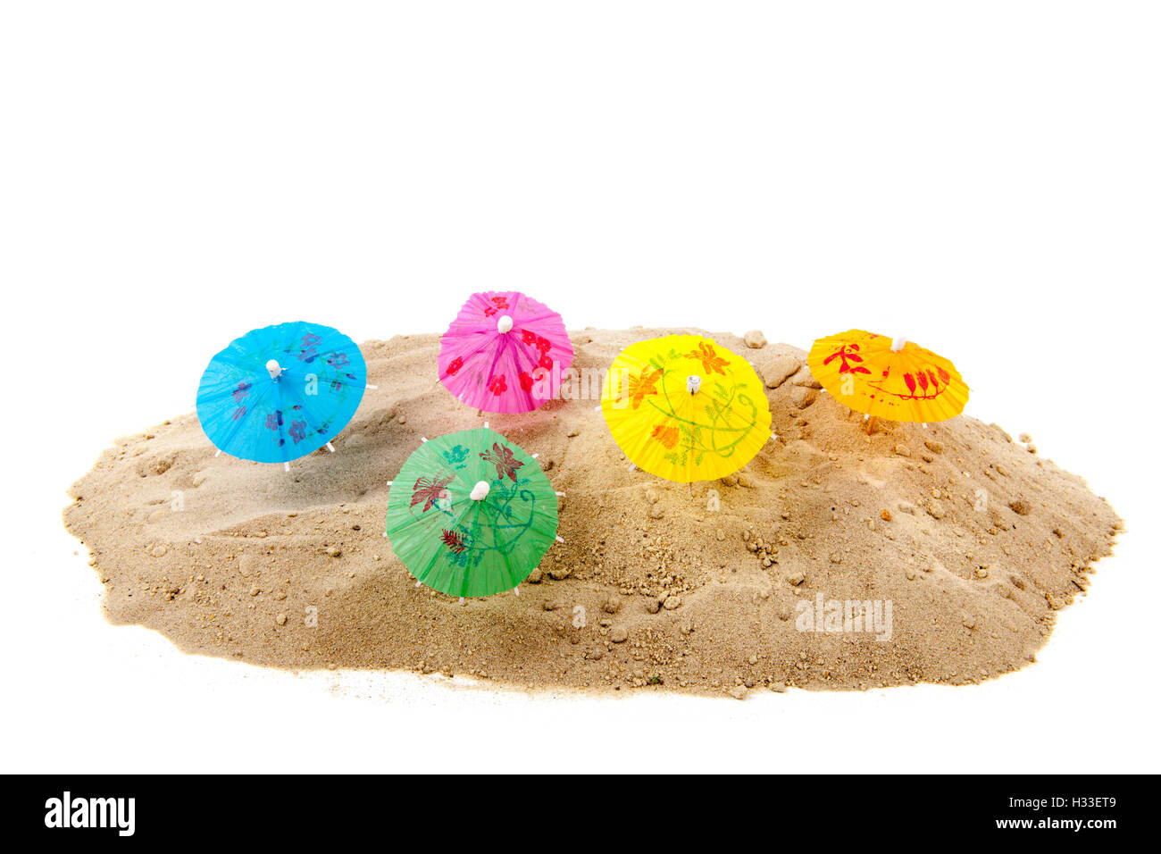 Parasol at the beach Stock Photo Alamy