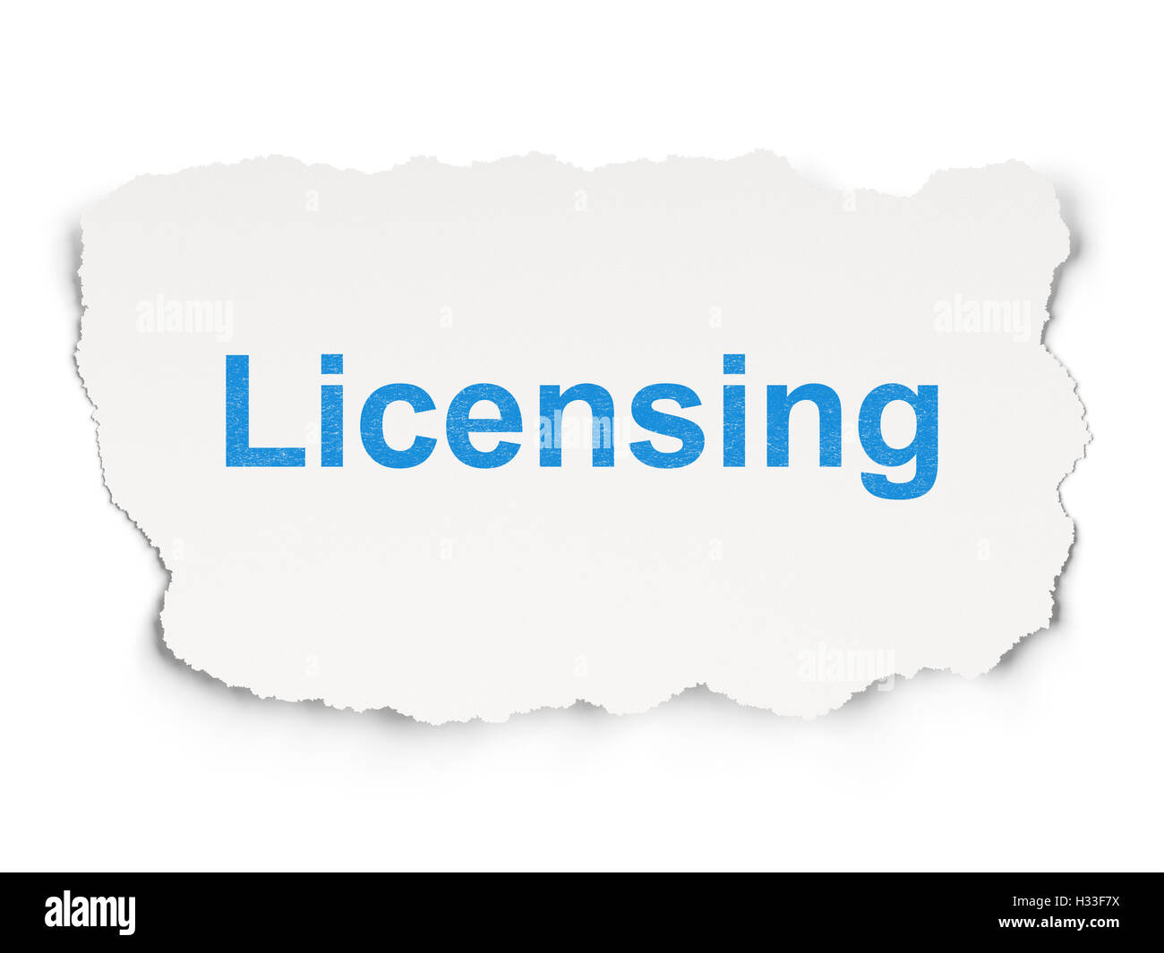 Law concept Licensing on Paper background Stock Photo Alamy