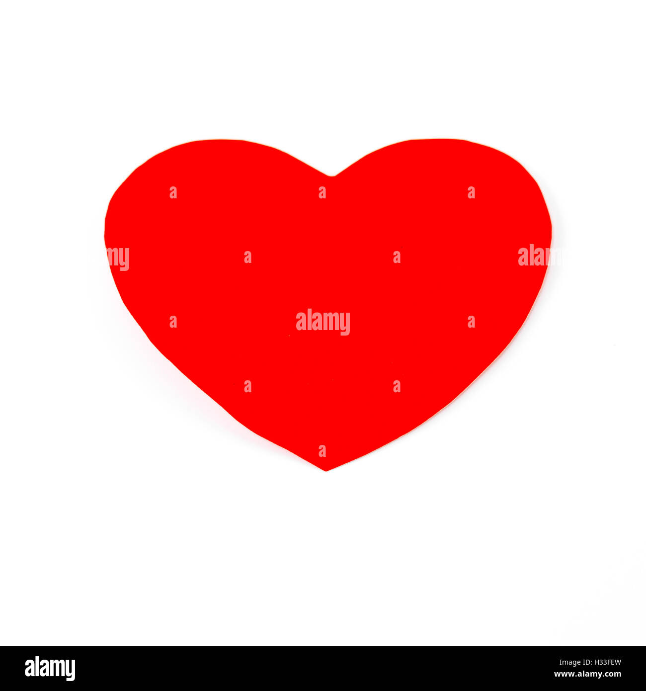red heart isolated on white Stock Photo - Alamy