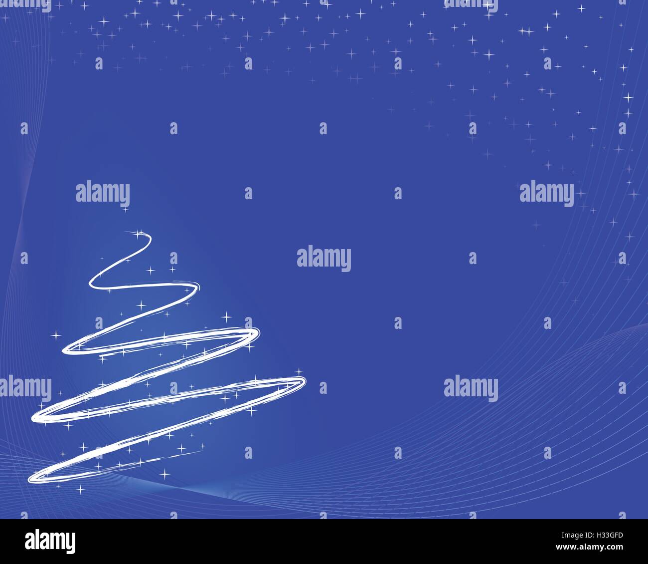 Blue christmas tree Stock Vector Image & Art - Alamy