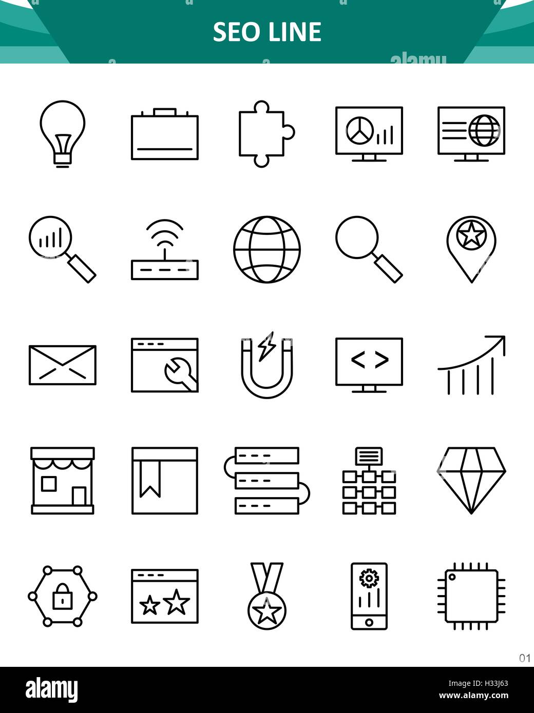 Seo icon hi-res stock photography and images - Alamy