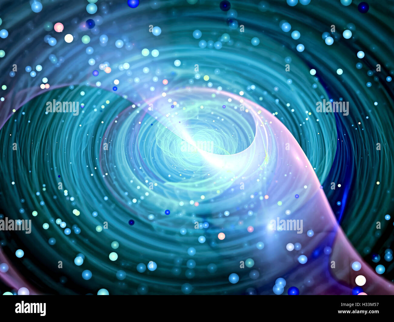 Abstract spiral blur - digitally generated image Stock Photo