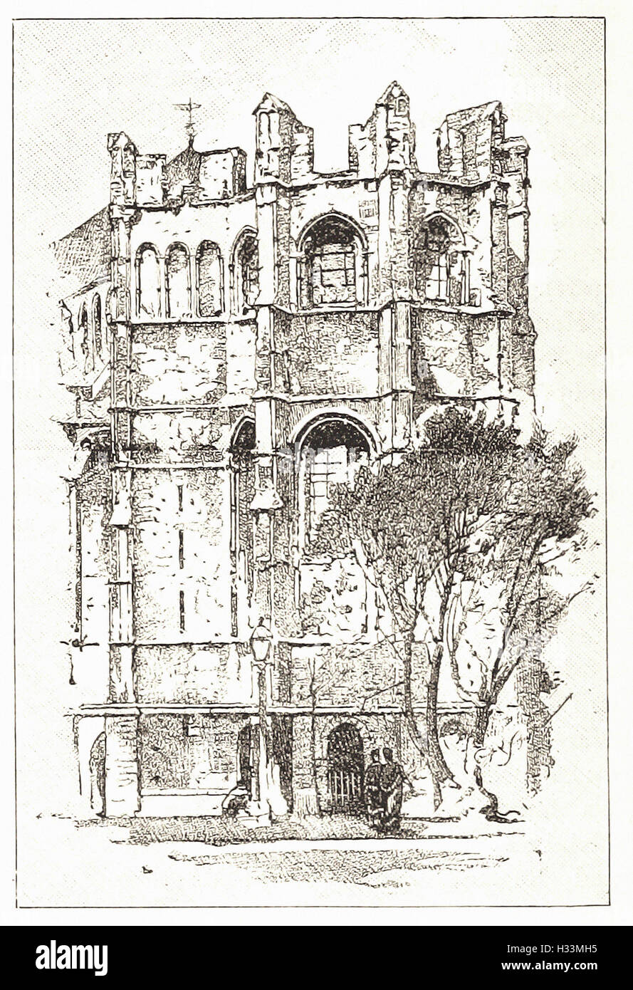 Beckets Crown Canterbury Cathedral From Cassells Illustrated Universal History 1882 4846