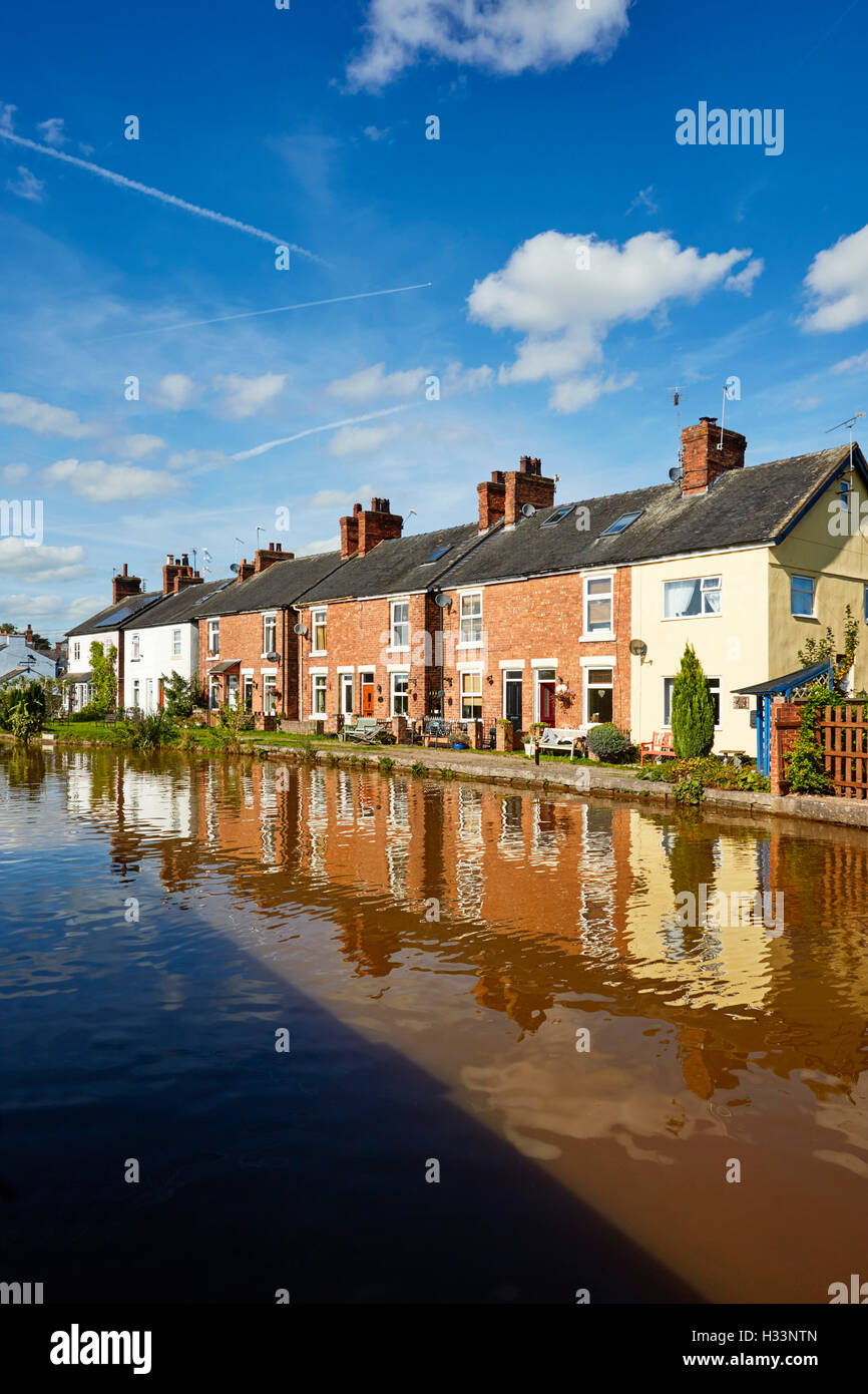Rode Heath on Trent & Mersey Canal Stock Photo