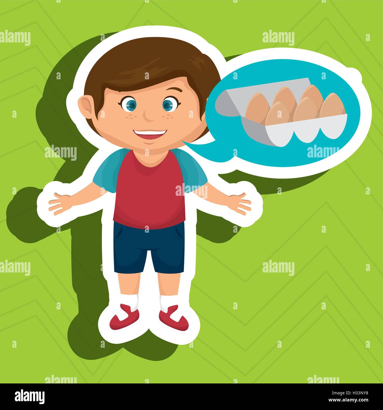 Healthy food cartoon teenager boy hires stock photography and images
