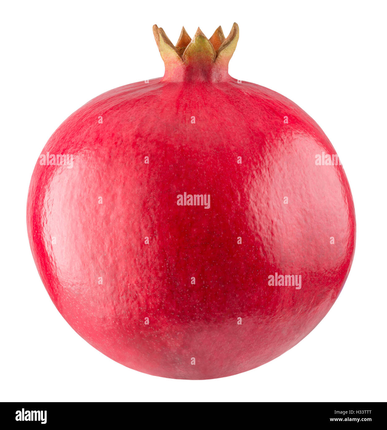 pomegranate isolated on the white background. Stock Photo