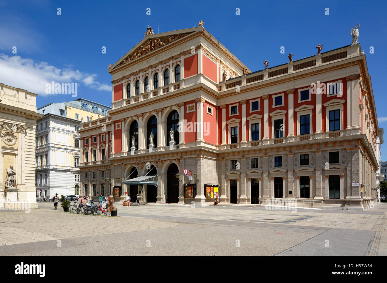 Haus des Wiener Musikvereins, Konzerthalle der Wiener Philharmoniker in Wien, Oesterreich Stock Photo