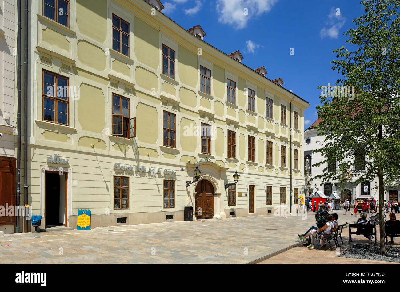 Statthalterpalais am Hauptplatz in Bratislava, Westslowakei, Slowakische Republik Stock Photo