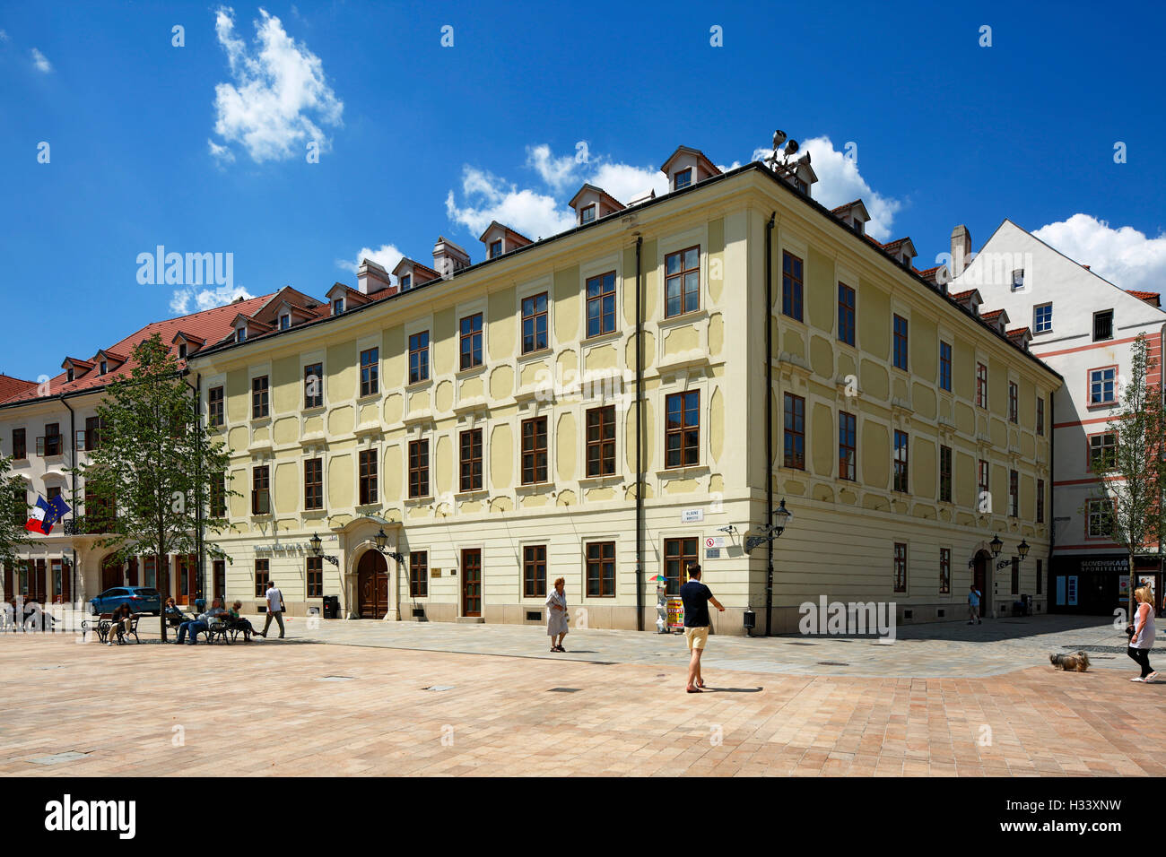 Statthalterpalais am Hauptplatz in Bratislava, Westslowakei, Slowakische Republik Stock Photo