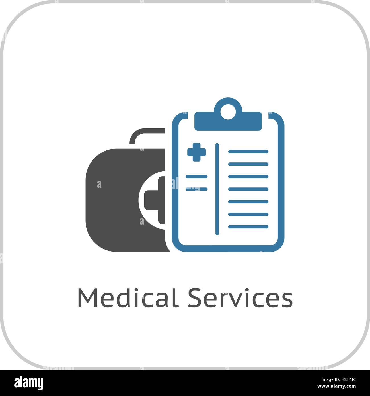 Medical Services Icon. Flat Design. Stock Vector