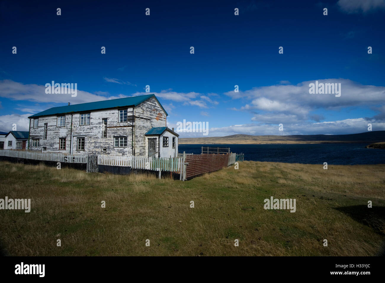 Pic Shows San Carlos in the Falkland Islands Stock Photo Alamy