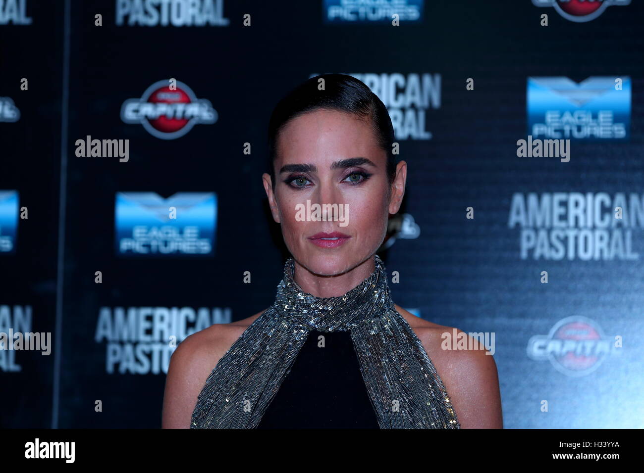 Roma, Italy. 03rd Oct, 2016. Jennifer Connelly during Premiere in Cinema Barberini of film "American Pastoral" in Italy. © Matteo Nardone/Pacific Press/Alamy Live News Stock Photo