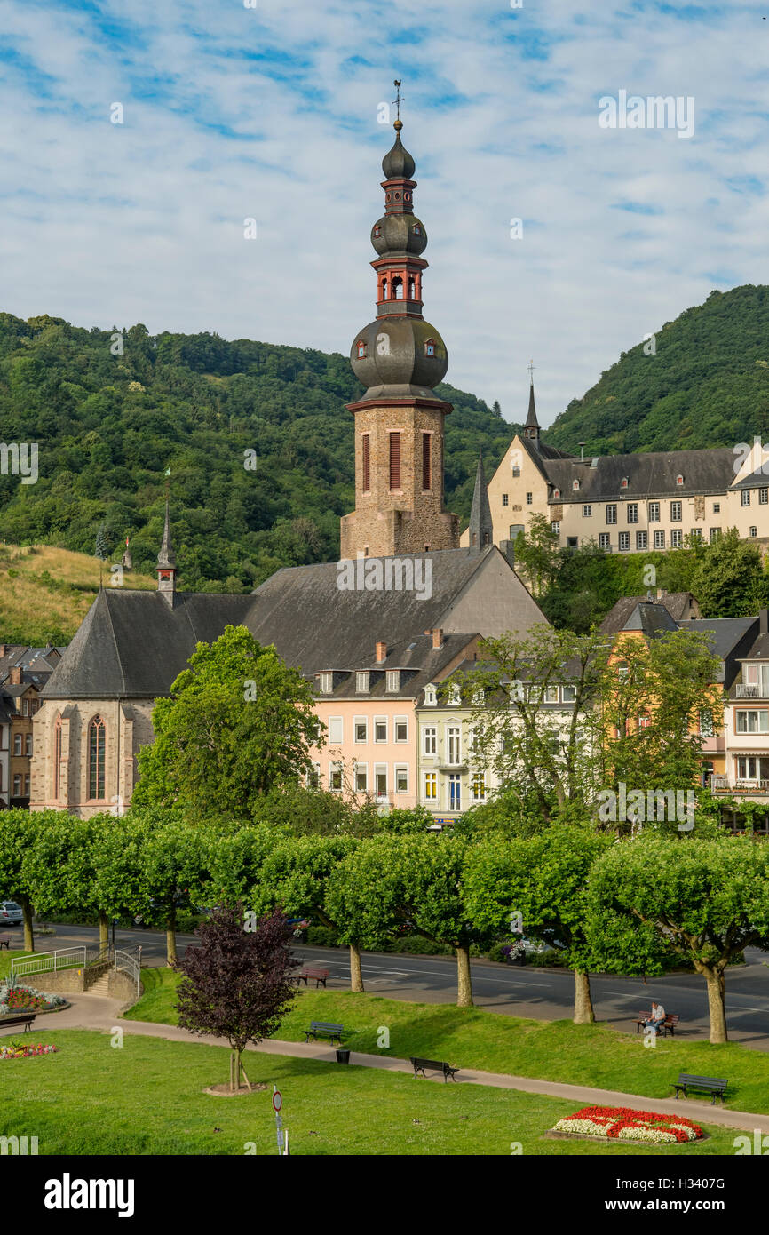 St Martins Kirche, Cochem, Rhineland Palatinate, Germany Stock Photo