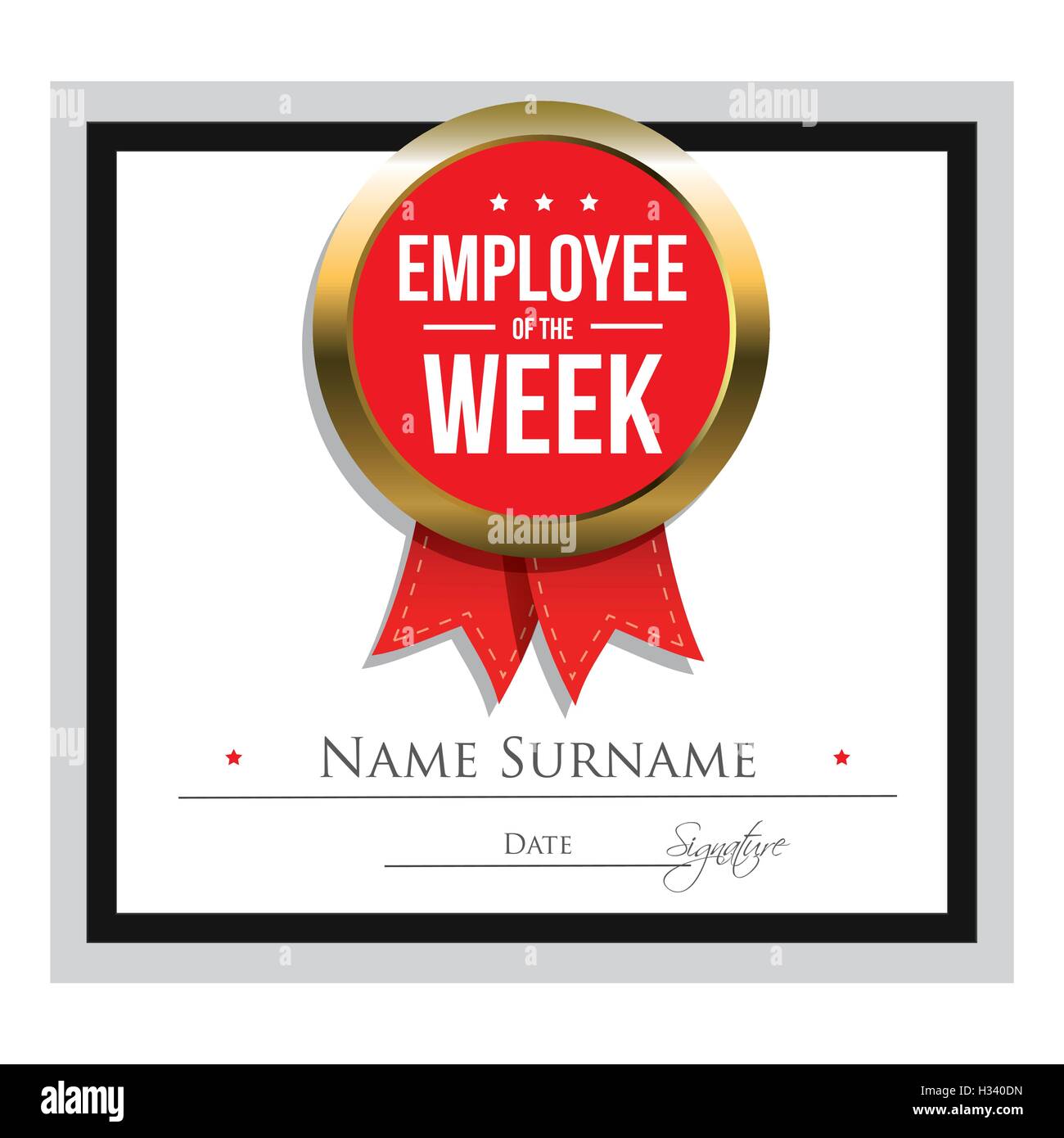 Employee of the week certificate template Stock Vector Image & Art Alamy Employee of the week certificate template Stock Vector Image & Art Alamy