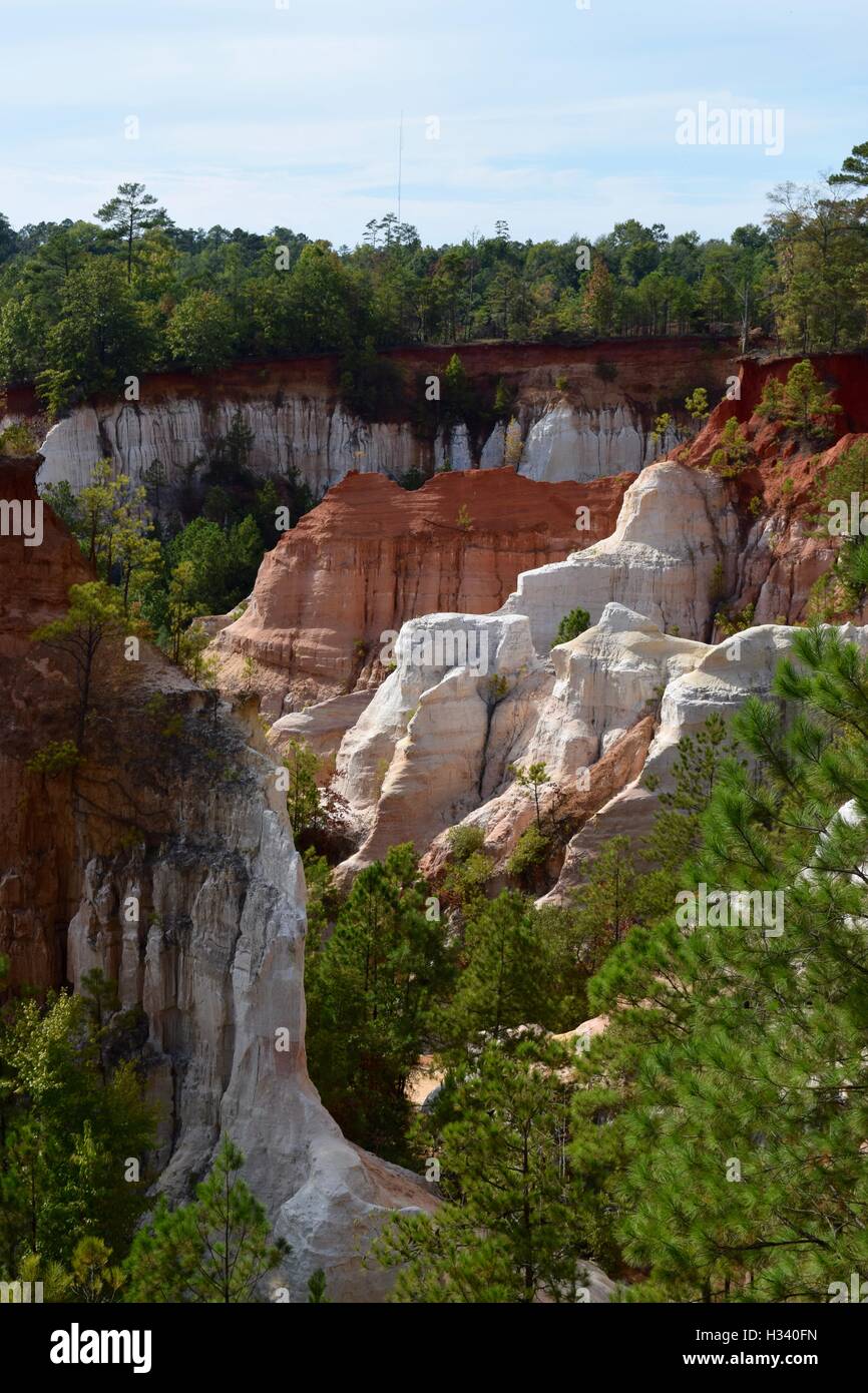 Red Clay Providence Canyon in South Stock Photo Alamy