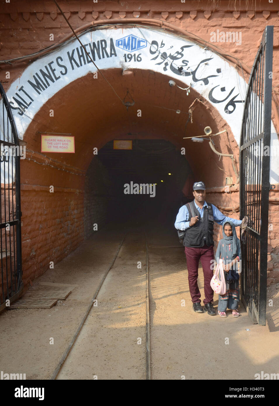 Pakistani citizens visit the world's second largest salt mines (Khewra ...