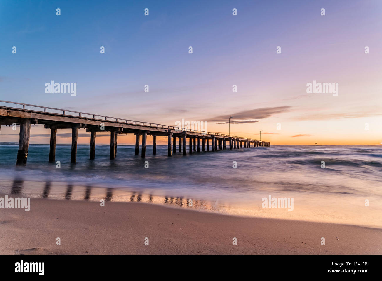 sunset in Seaford, Mornington Peninsula Stock Photo Alamy