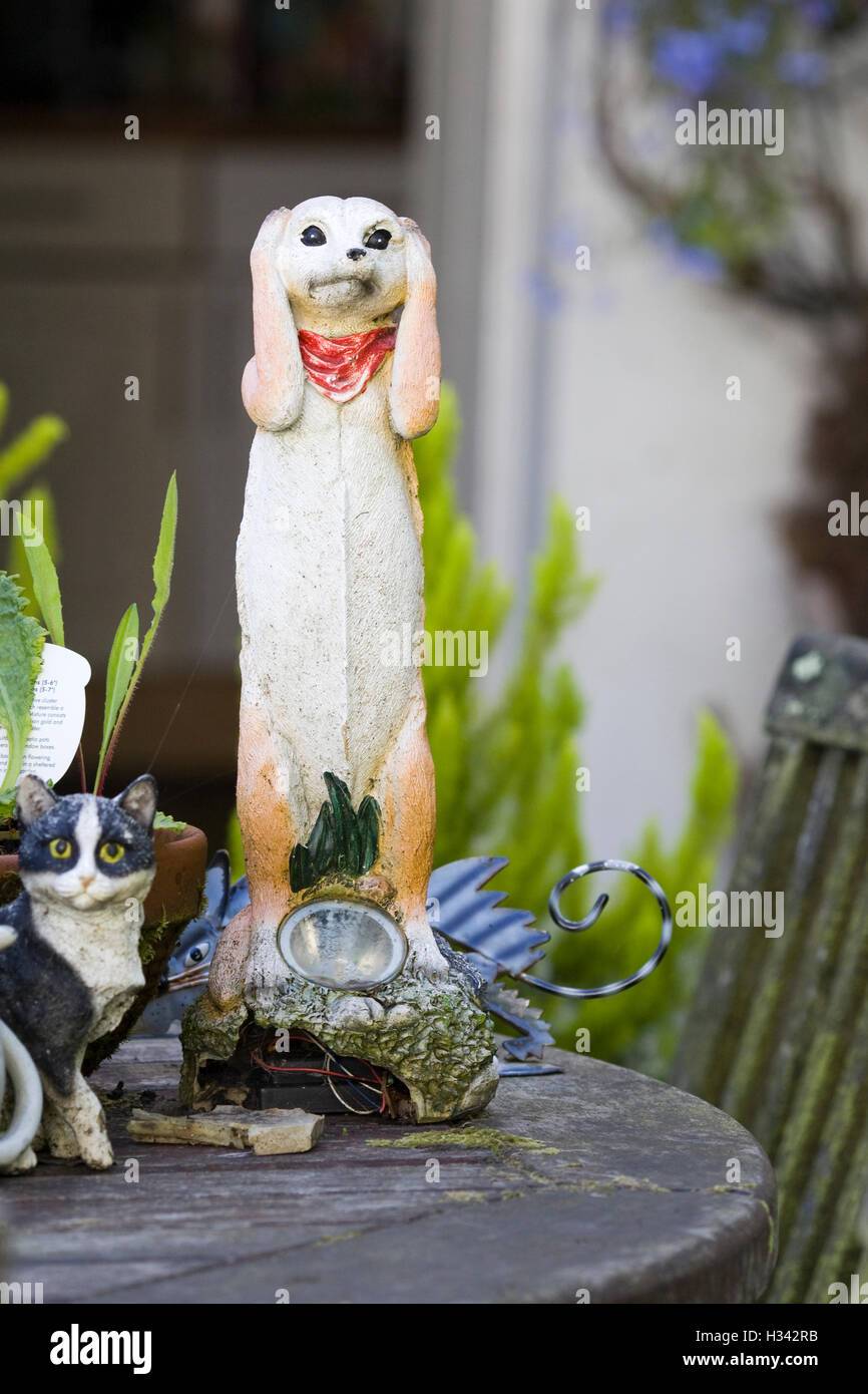 Dog Garden ornament Stock Photo Alamy