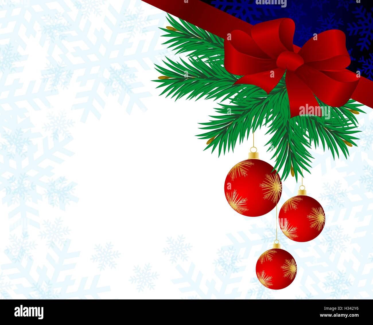 Christmas background with red balls Stock Vector Image & Art - Alamy