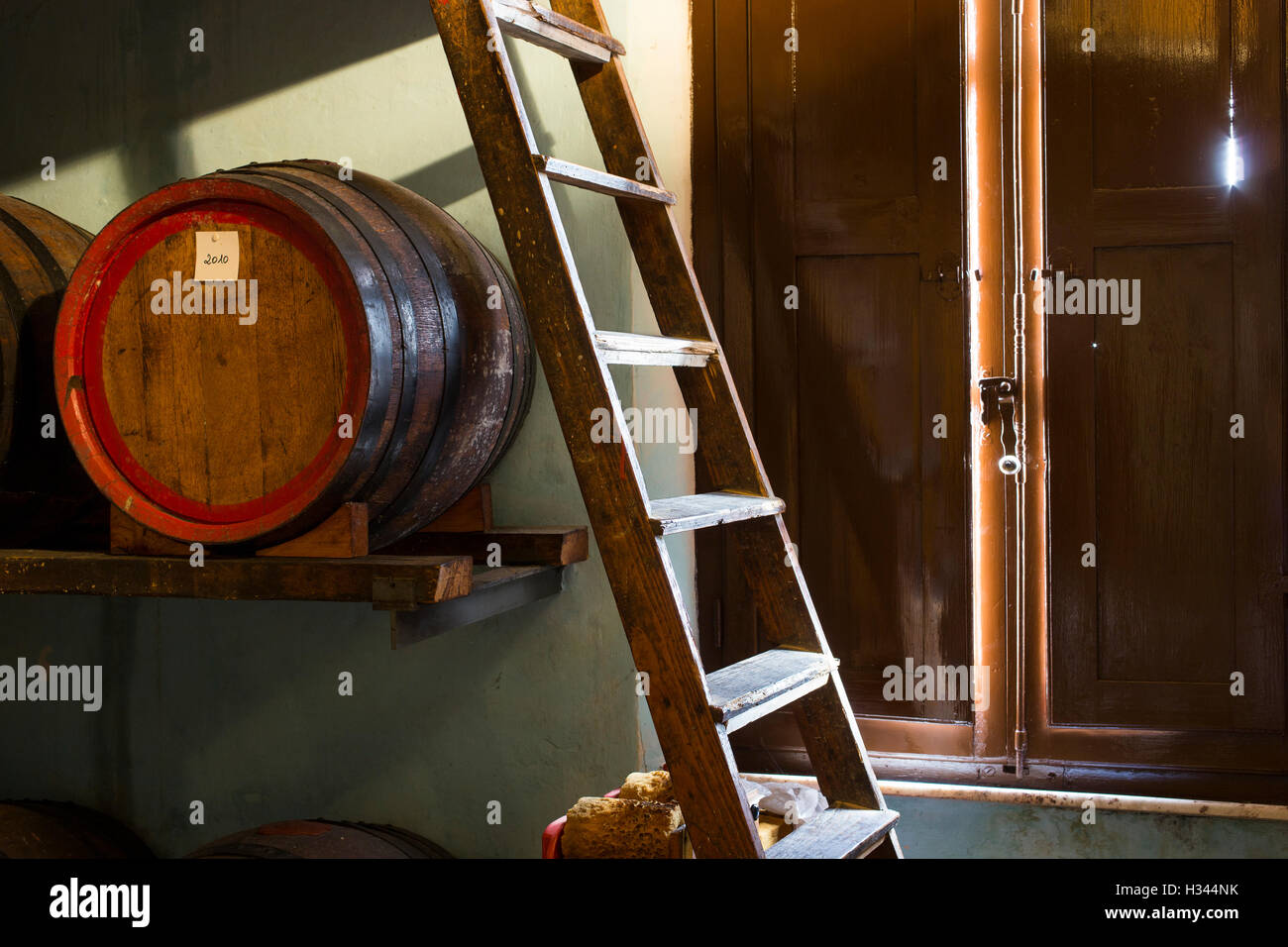 WINE CELLAR AND TANK Stock Photo Alamy