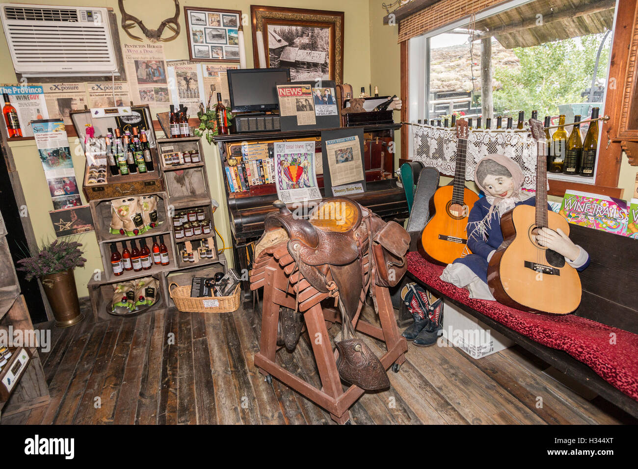 Eclectic collection of western kitsch at Rustico Farm & Cellars winery