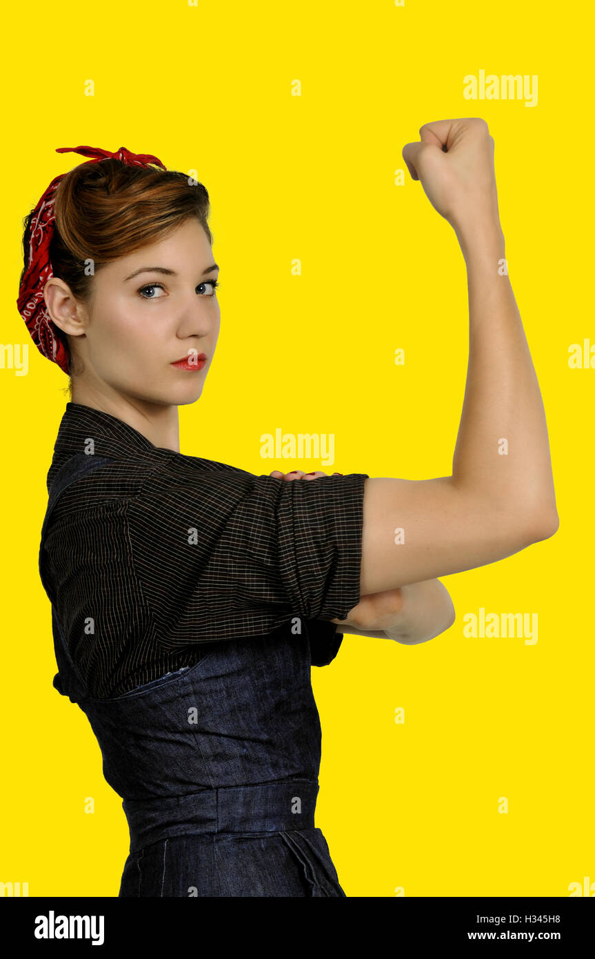 Rosie the riveter hi-res stock photography and images - Alamy