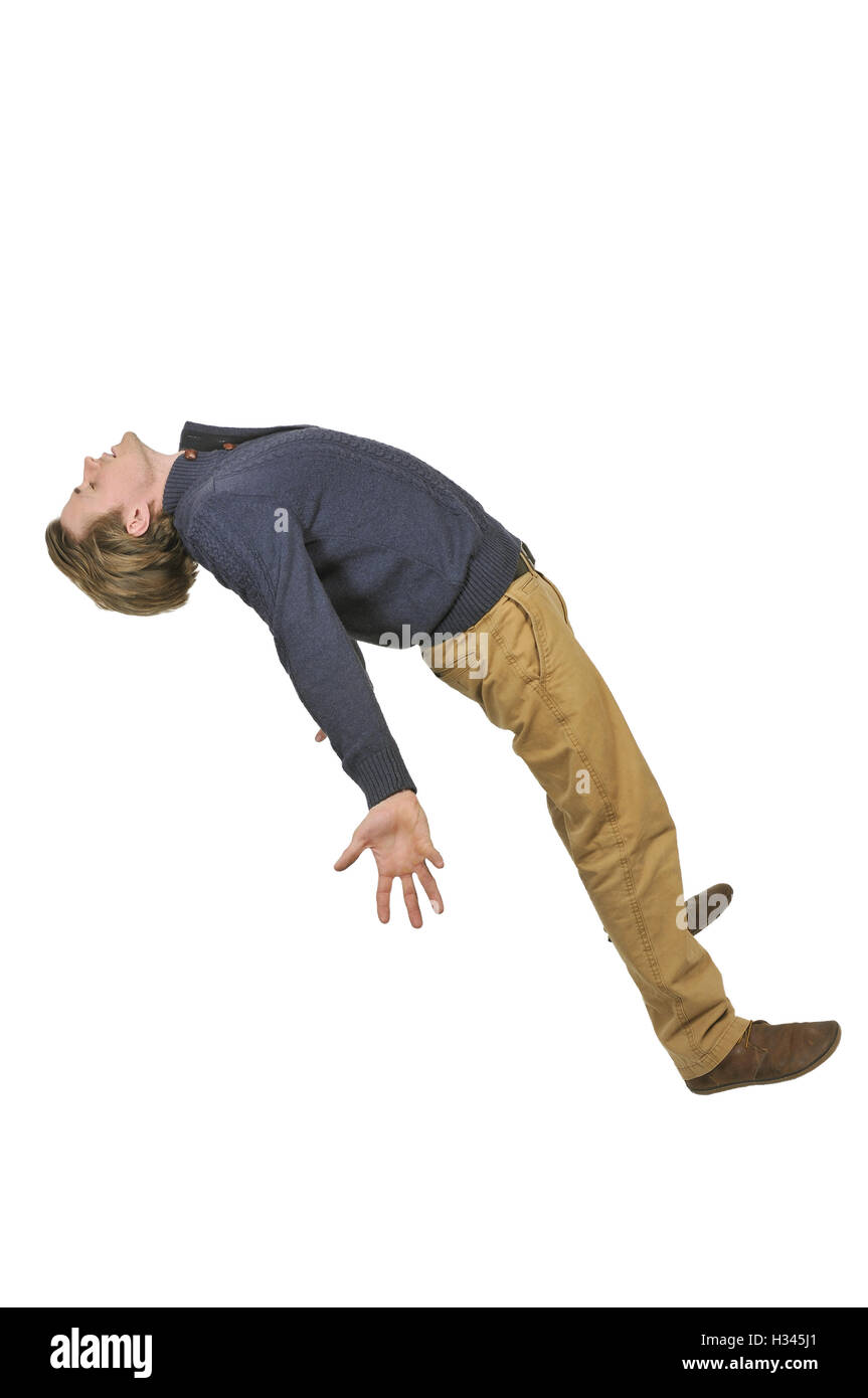 Handsome young man tripping slipping and falling Stock Photo - Alamy