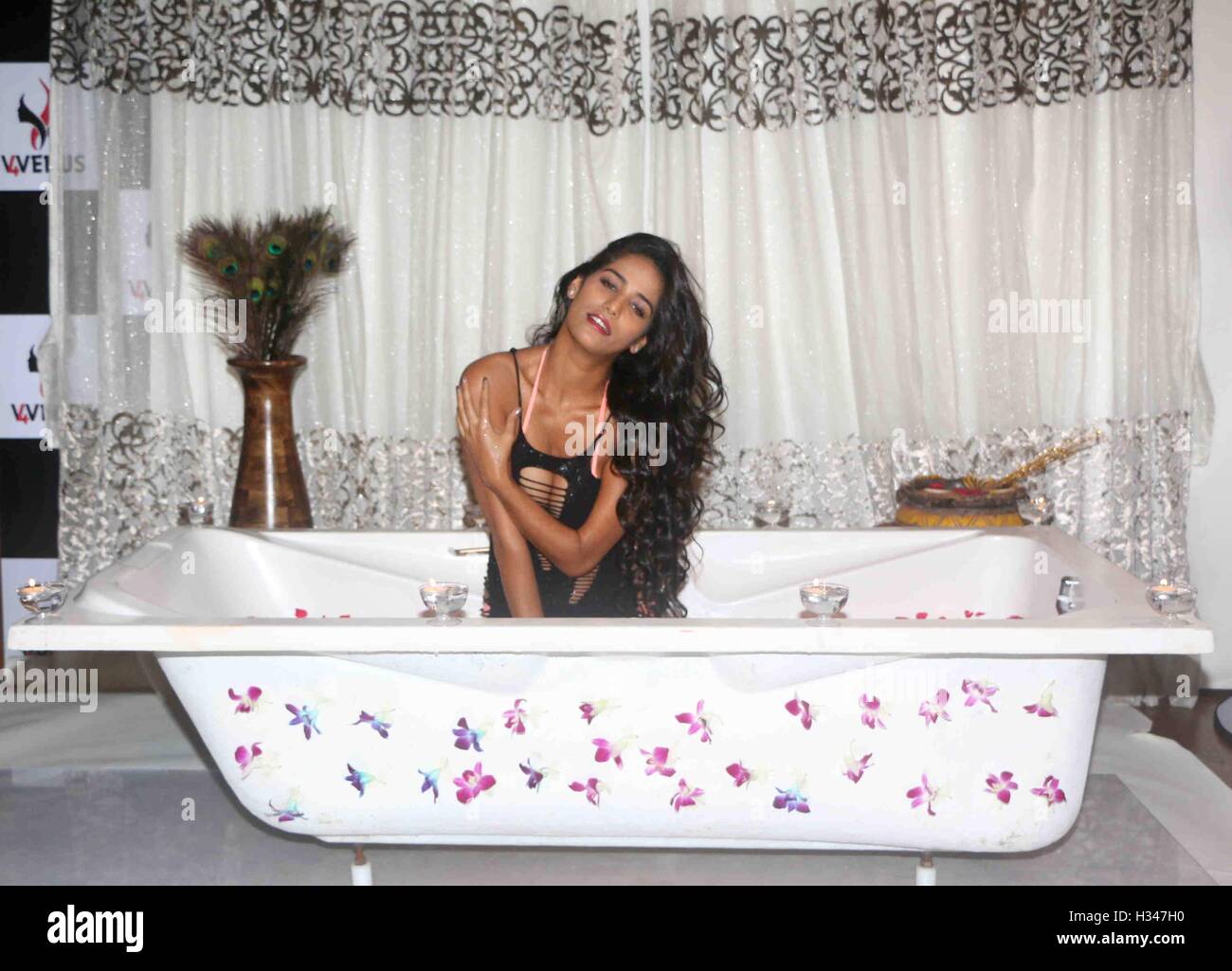 Bollywood actor Poonam Pandey during a personal photo shoot in Mumbai India  on September 20, 2016 Stock Photo - Alamy