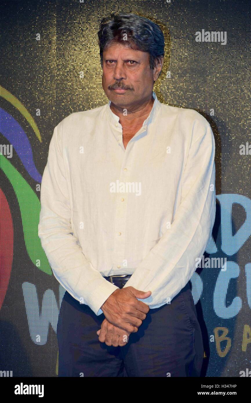 Former Indian cricket player Kapil Dev during the announcement of
