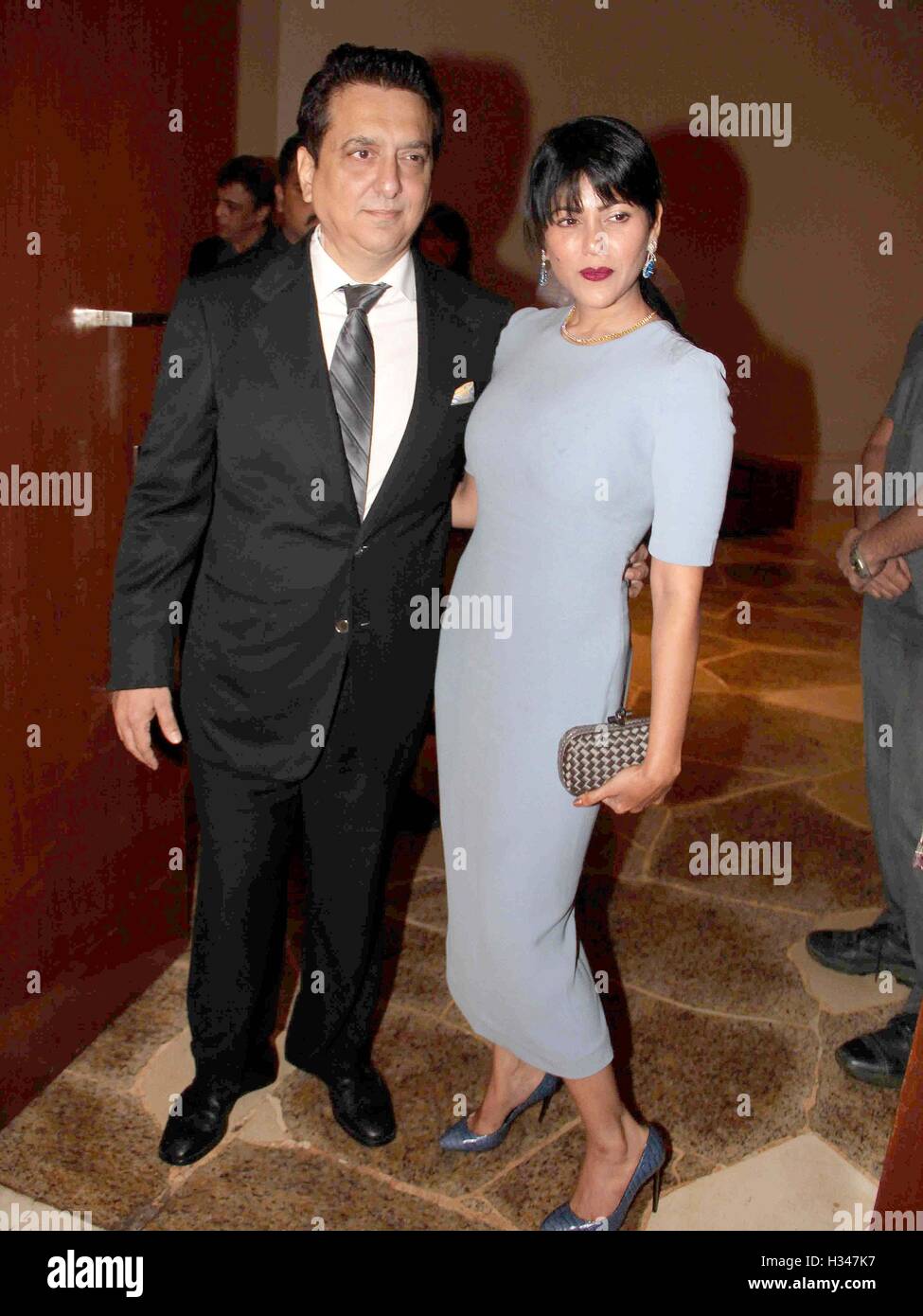 Bollywood filmmaker Sajid Nadiadwala Wardha Khan announcement French  government Chevalier de L'Ordre Arts et Letters Mumbai Stock Photo - Alamy, image size:975x1390