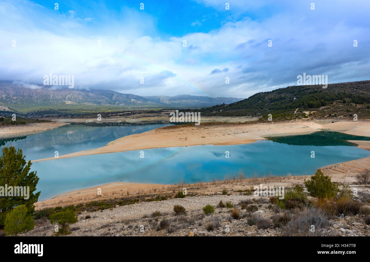 San Clemente Reservoir at Huescar, Granada  Province, Andalusia, Spain Stock Photo