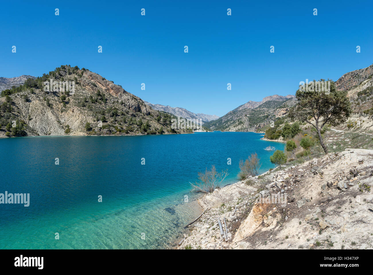El Portillo Reservoir, Castril, Granada Province, Andalusia, Spain Stock Photo