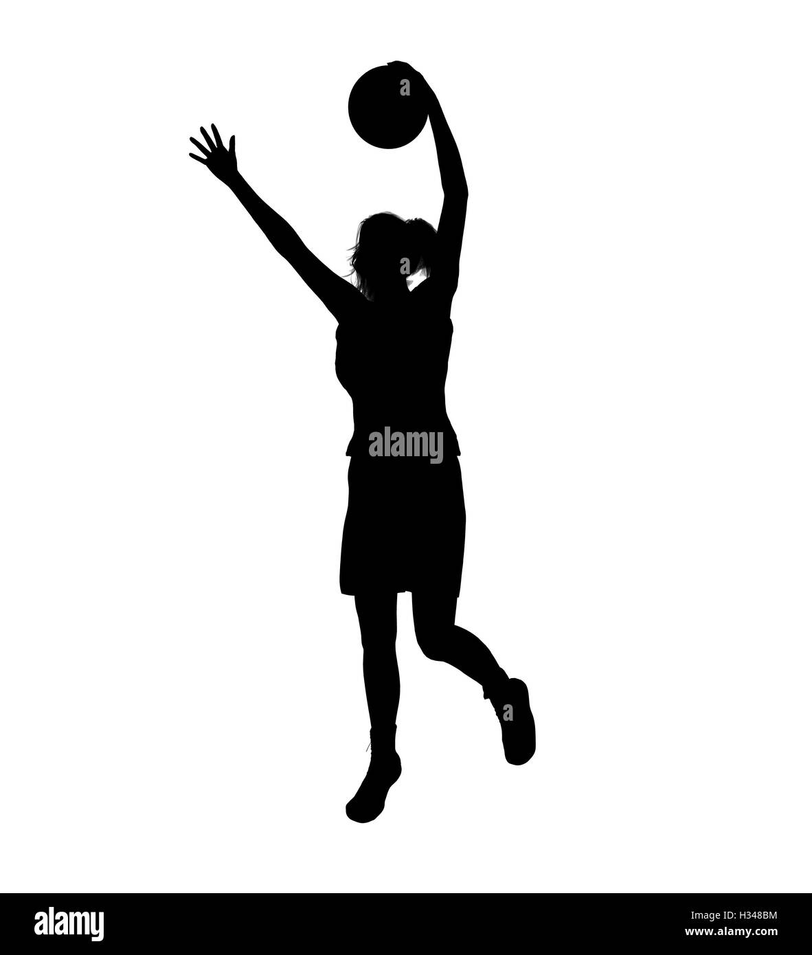Female Basketball Player Illustration Silhouette Stock Photo Alamy