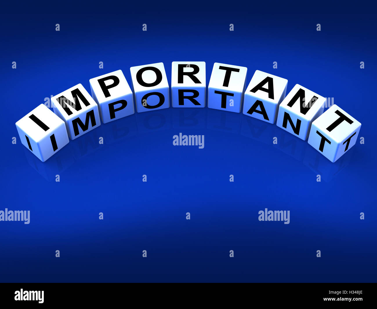 Important Blocks Show Significant and Critical Importance Stock Photo ...