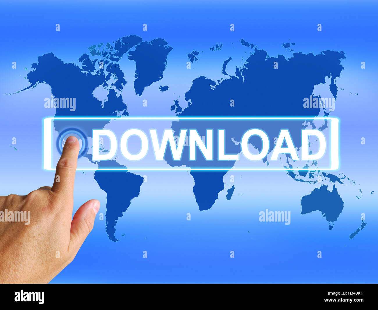 Download Map Shows Downloads Downloading and Information Transfe Stock Photo
