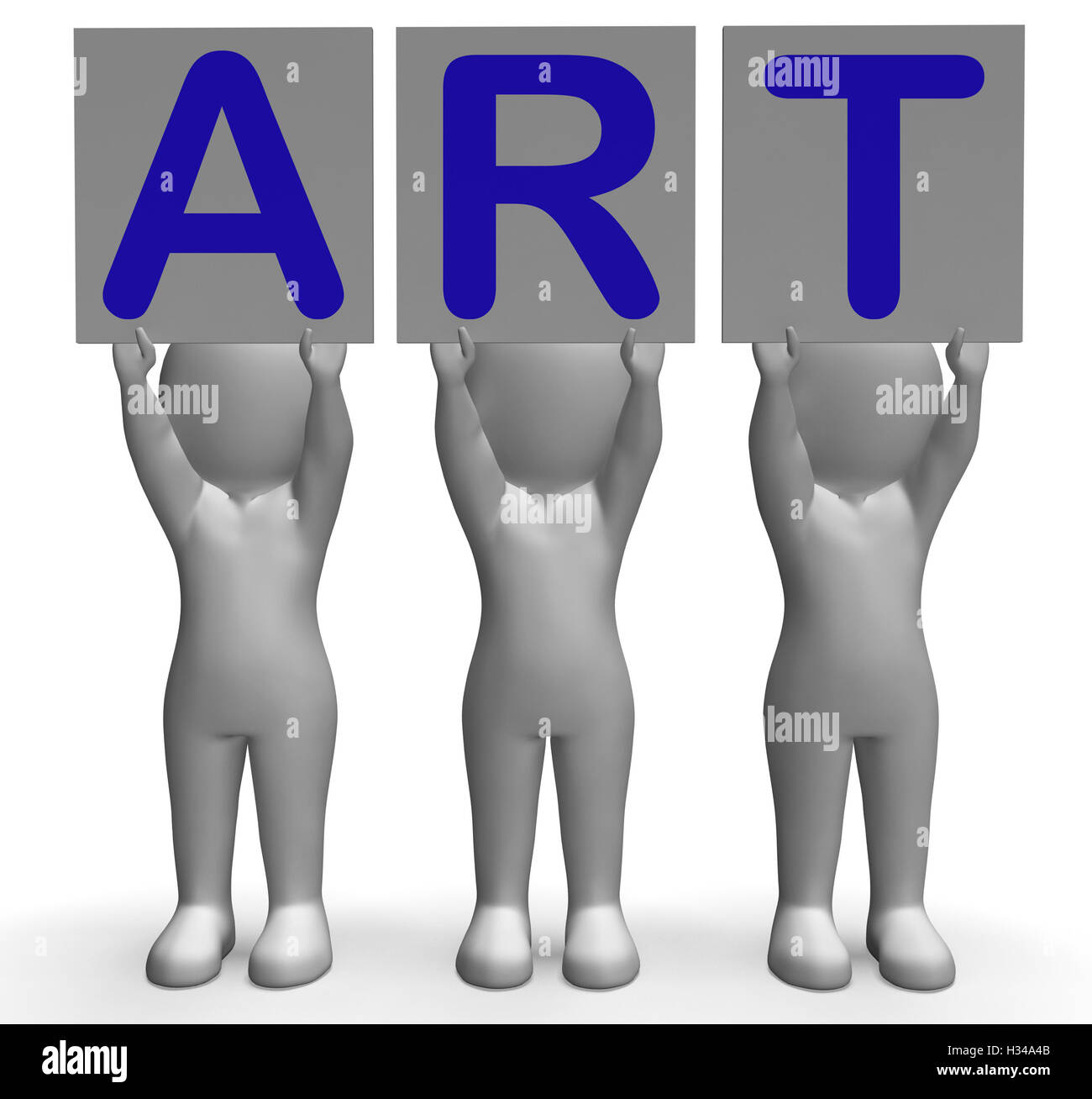 Art Banners Means Artistic Paintings And Drawings Stock Photo