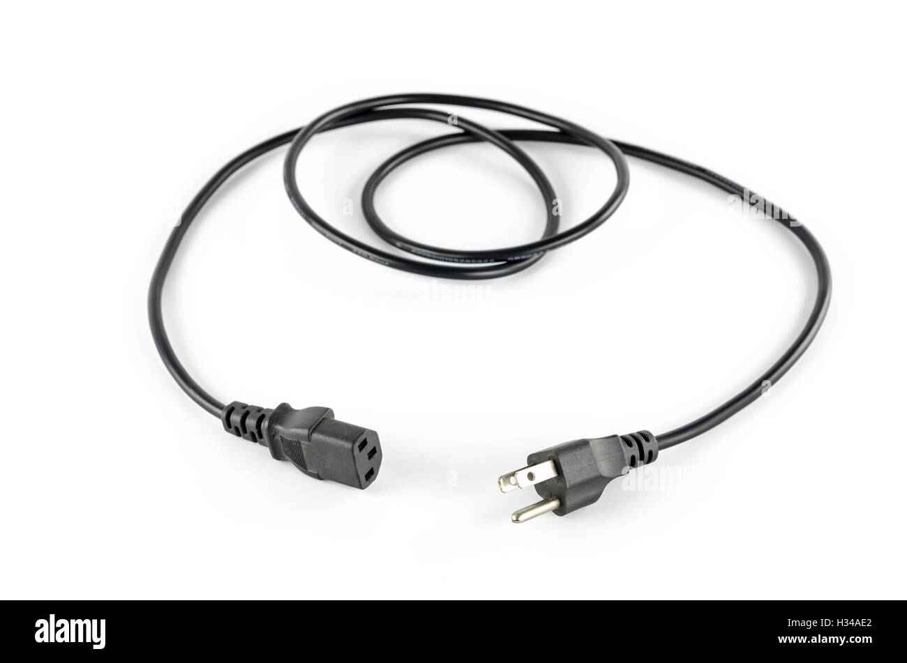 computer power plug cable Stock Photo - Alamy