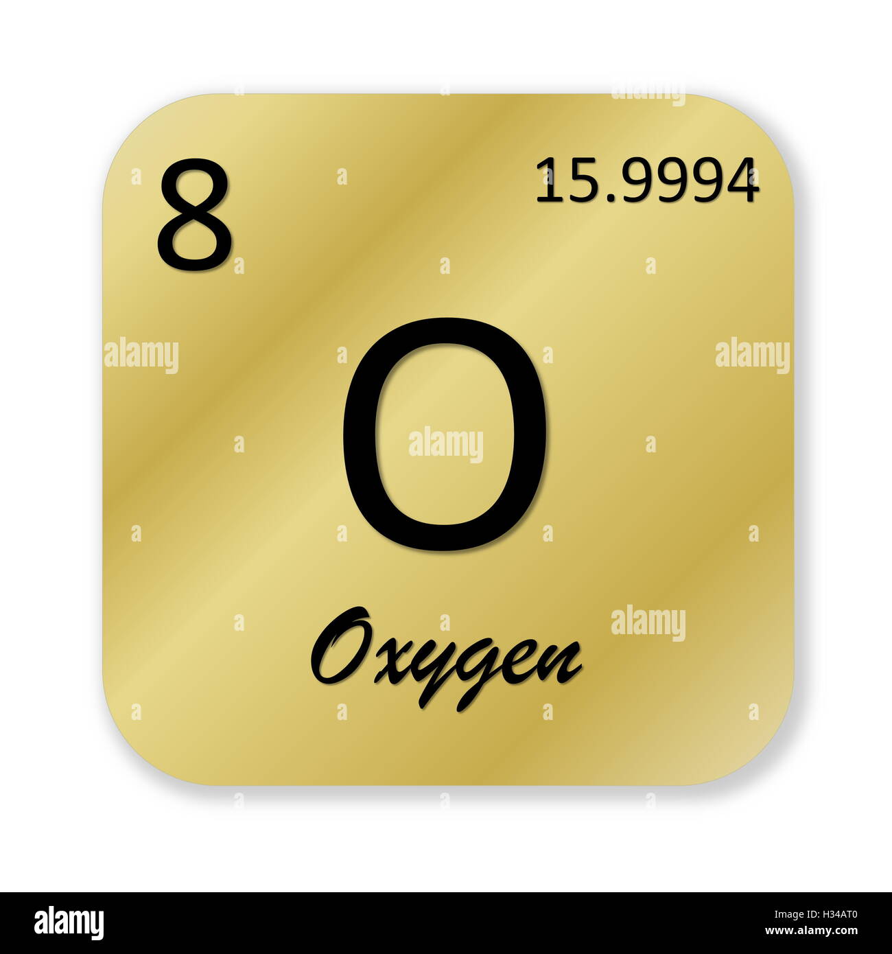 Oxygen element Stock Photo