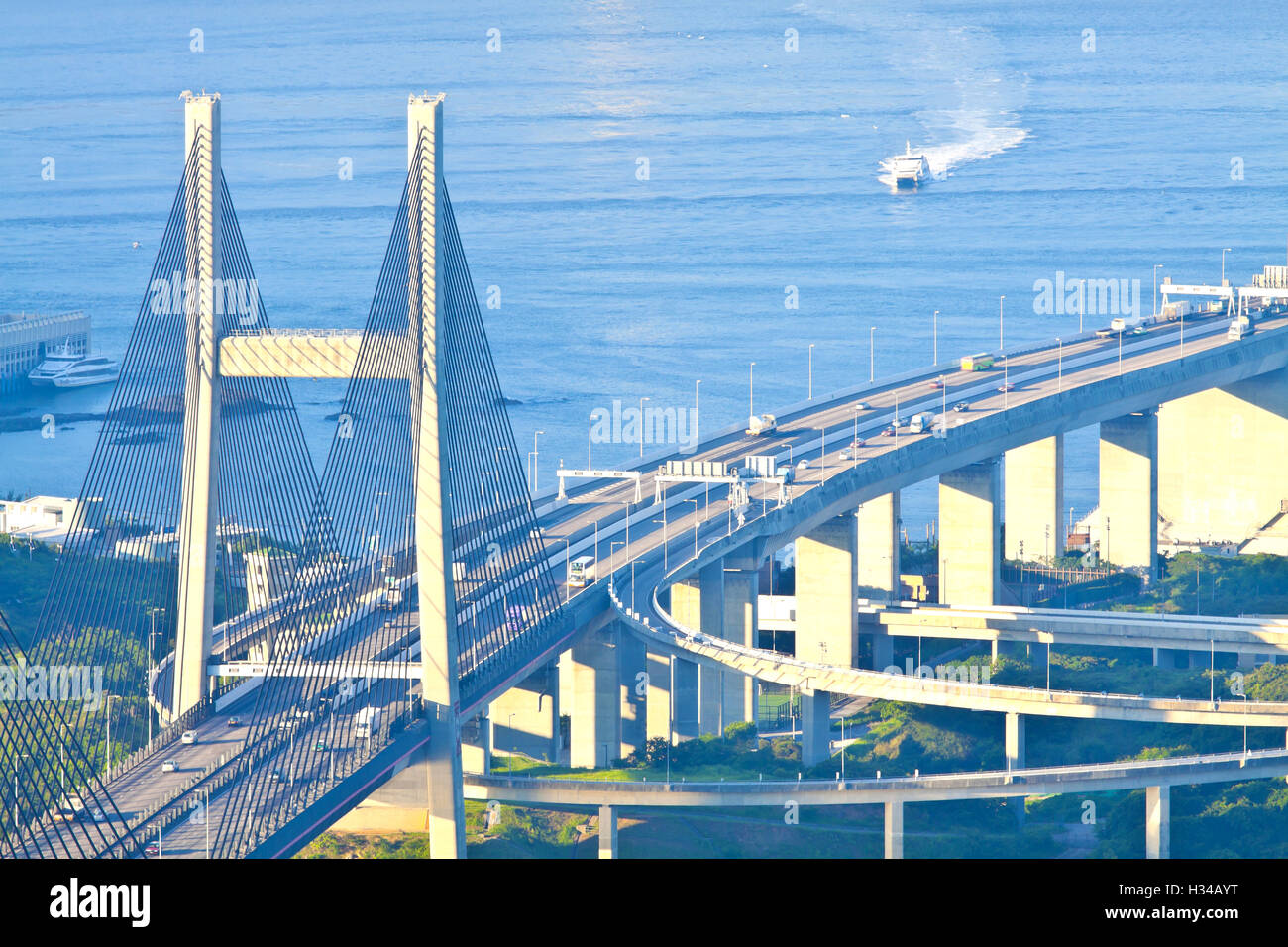 Hong Kong bridges Stock Photo Alamy